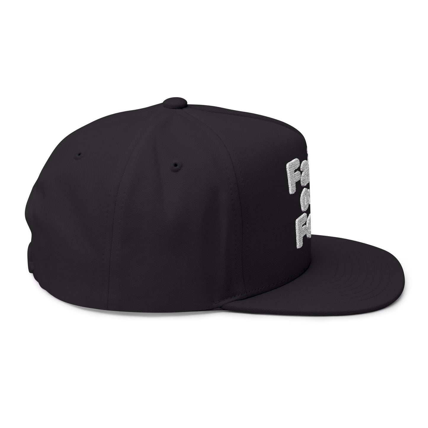 Faith Over Fear Flat Bill Cap, Inspirational Hat for Everyday Wear, Gift for Graduations, Birthdays, and Celebrations