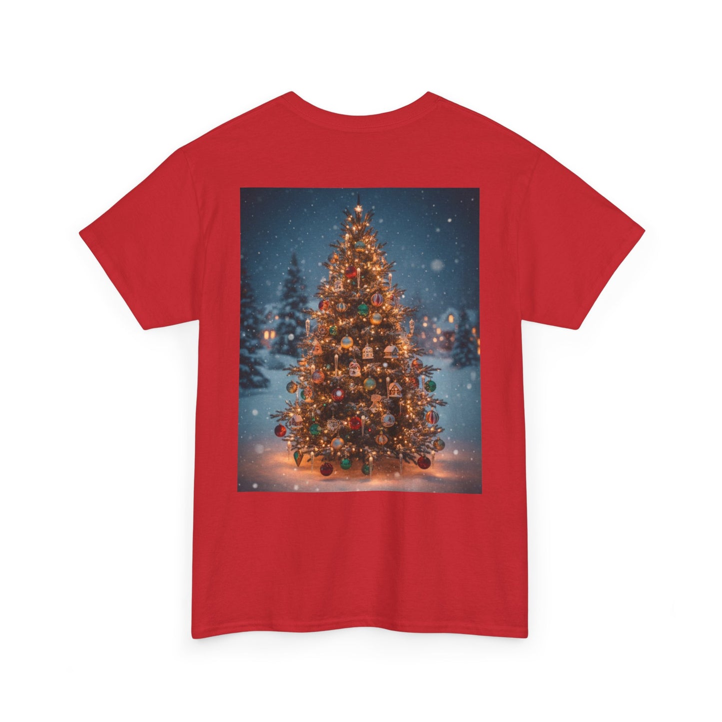 Faith Over Fear Christmas T‑Shirt — Holiday Tree Graphic Tee