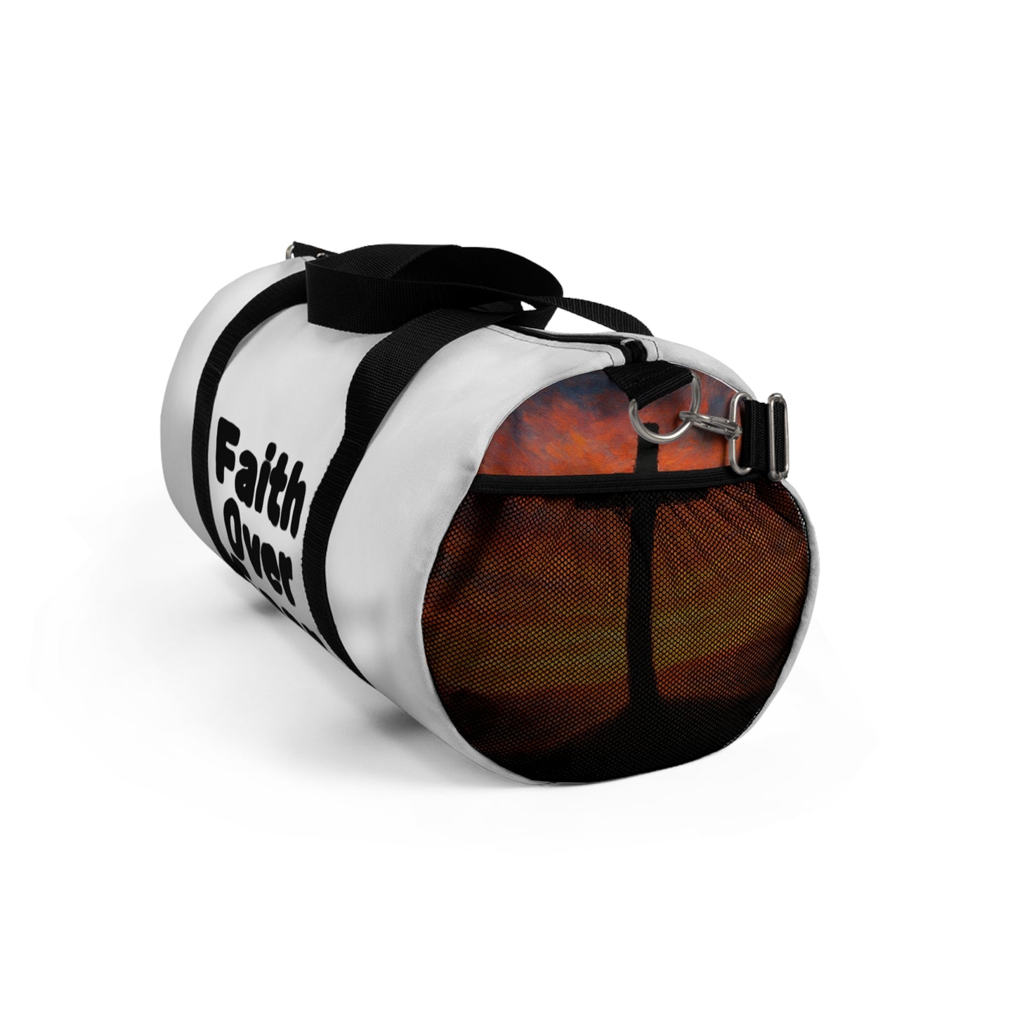 Faith Over Fear Duffel Bag — Inspirational Gym & Travel Weekender