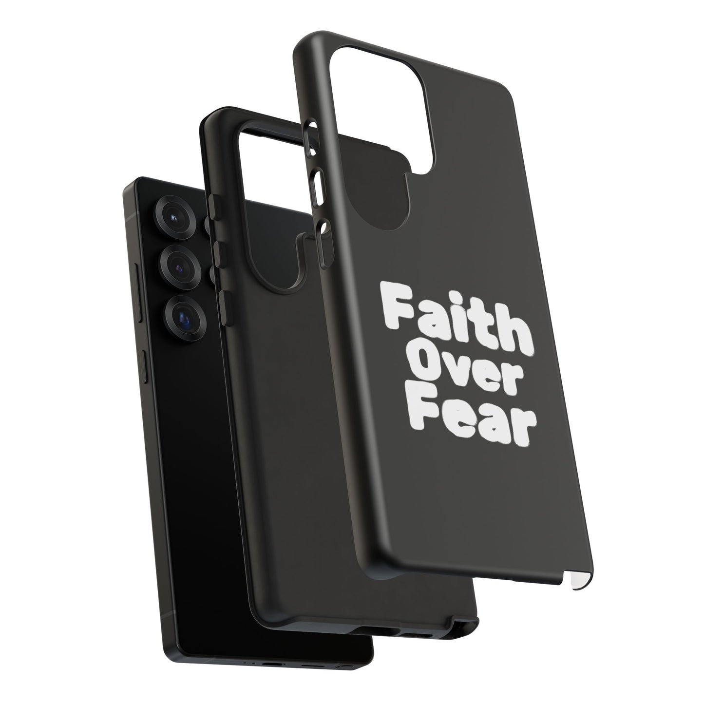 Faith Over Fear Phone Case, Inspirational Case, Motivational Gift, Tough Phone Cover, Unique Cell Protector, Modern Design