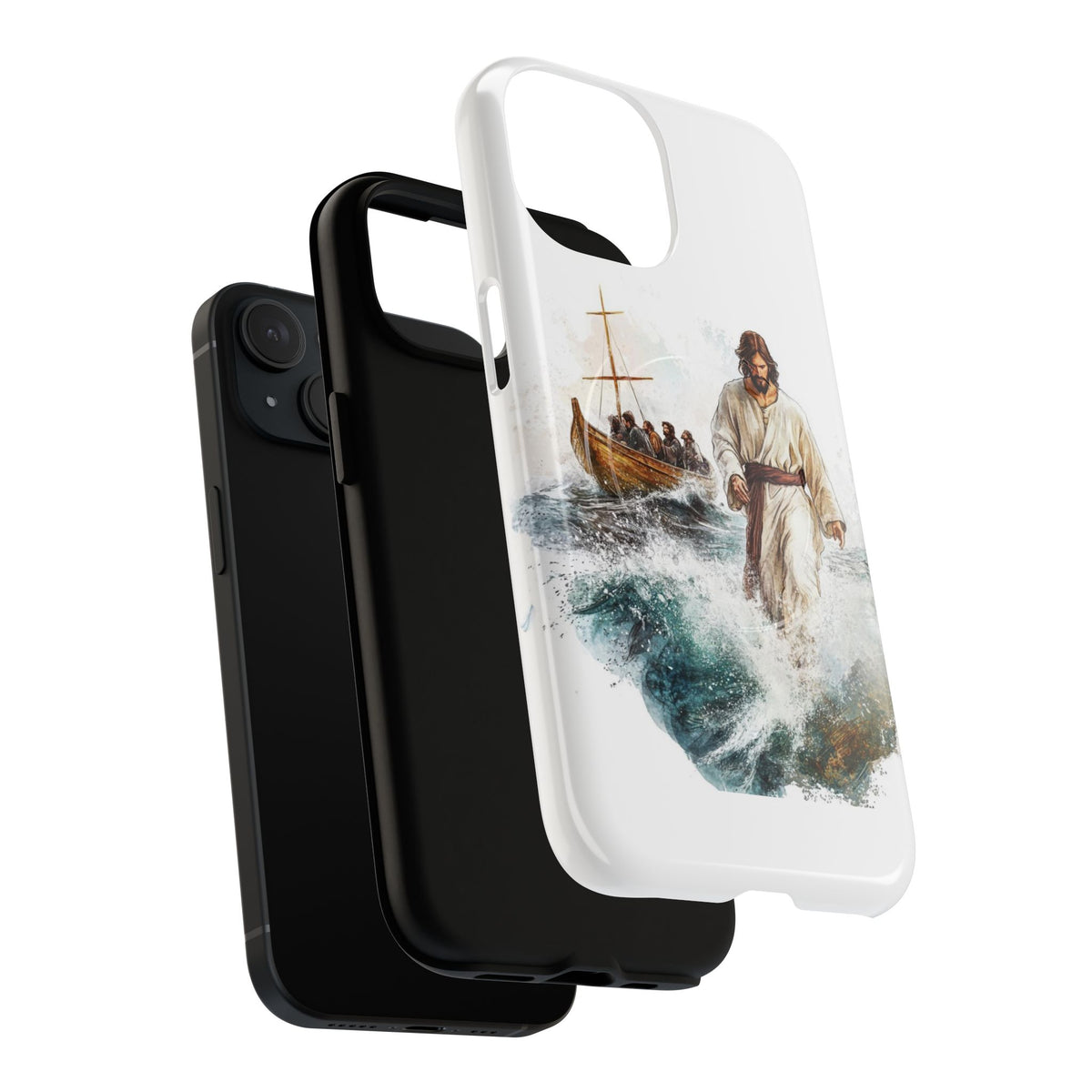 Phone Case — Jesus Walking on Water Design (Tough Magnetic)