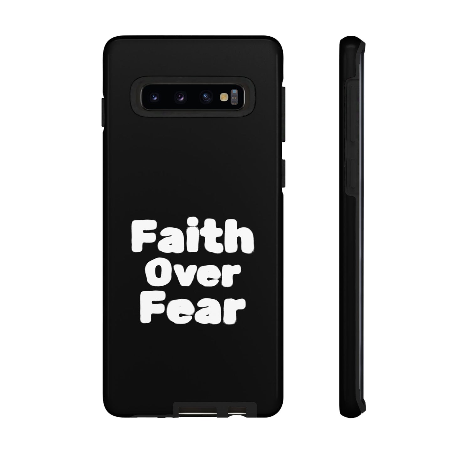 Faith Over Fear Phone Case, Inspirational Case, Motivational Gift, Tough Phone Cover, Unique Cell Protector, Modern Design