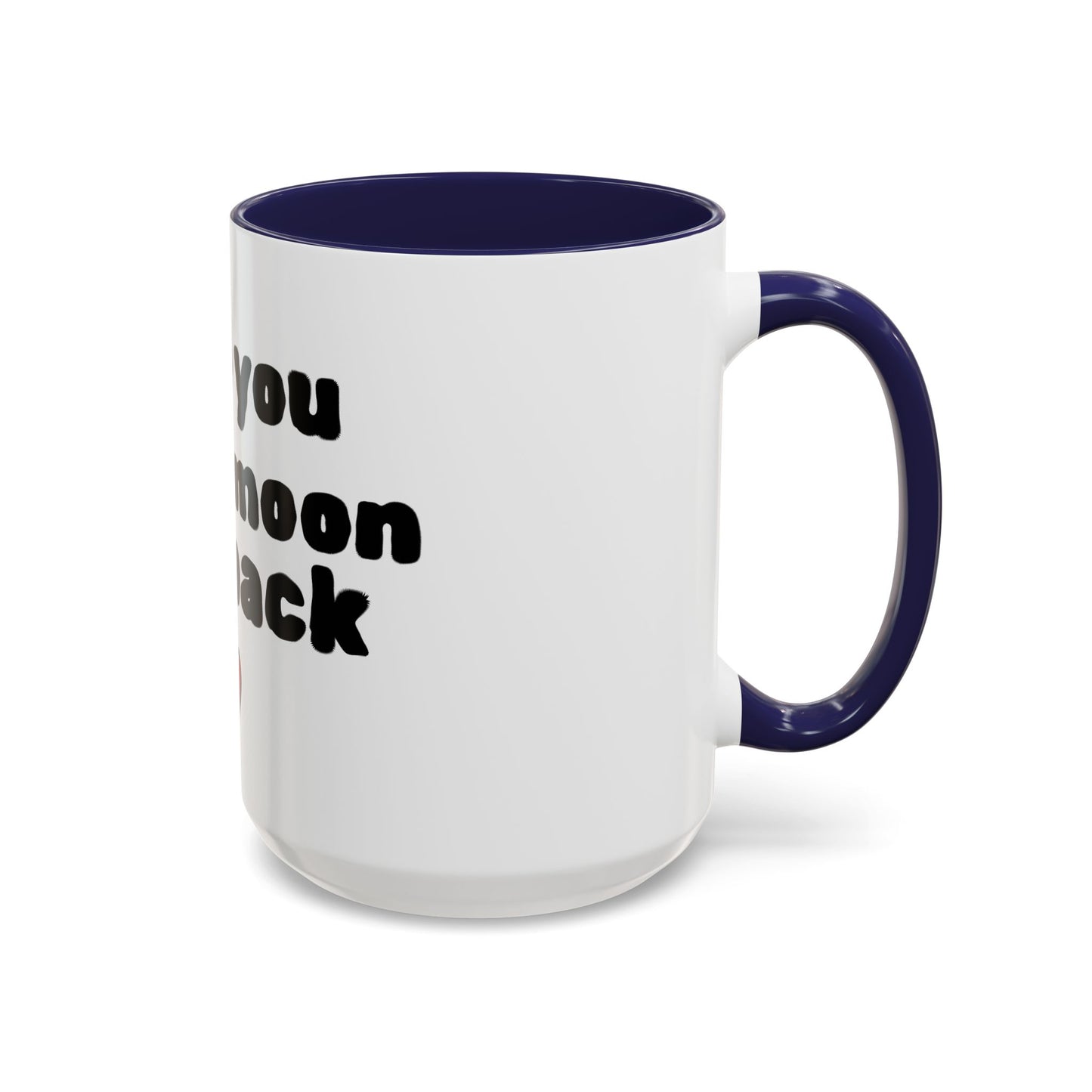 Accent Coffee Mug — "I Love You to the Moon and Back" Romantic Black-Accent Coffee Mug