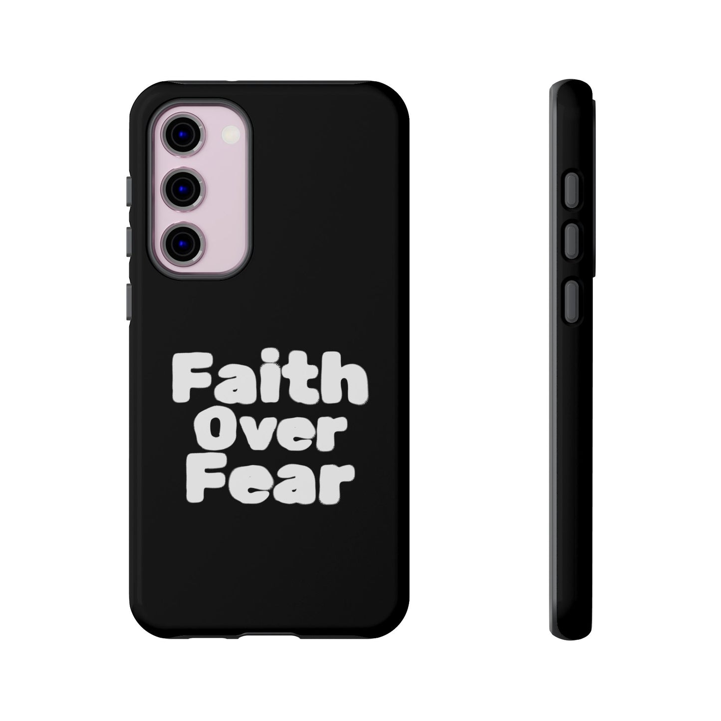 Faith Over Fear Phone Case, Inspirational Case, Motivational Gift, Tough Phone Cover, Unique Cell Protector, Modern Design
