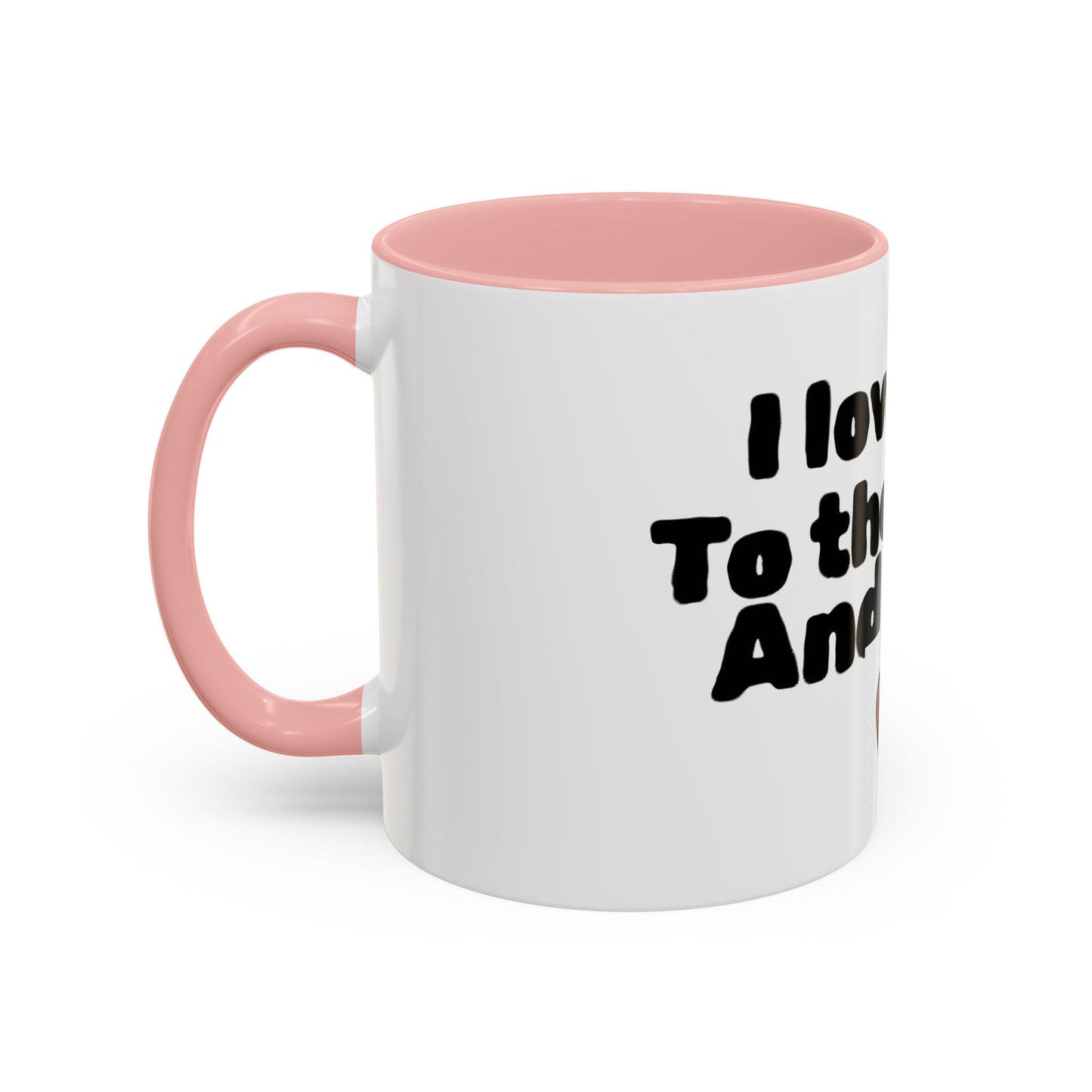 Accent Coffee Mug — "I Love You to the Moon and Back" Romantic Black-Accent Coffee Mug