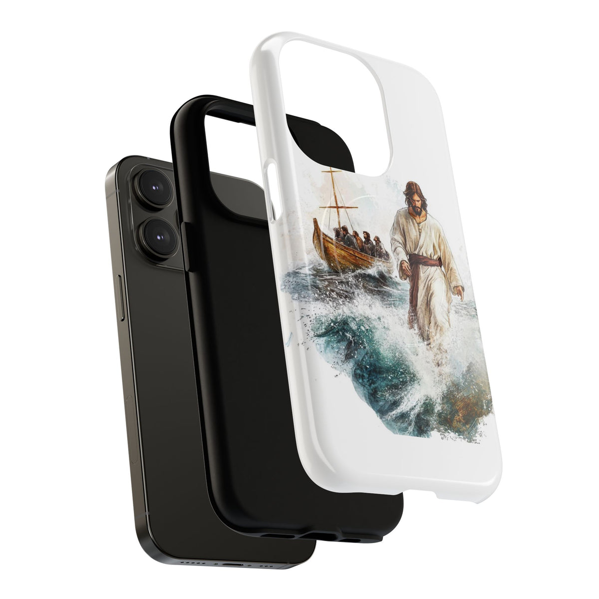 Phone Case — Jesus Walking on Water Design (Tough Magnetic)