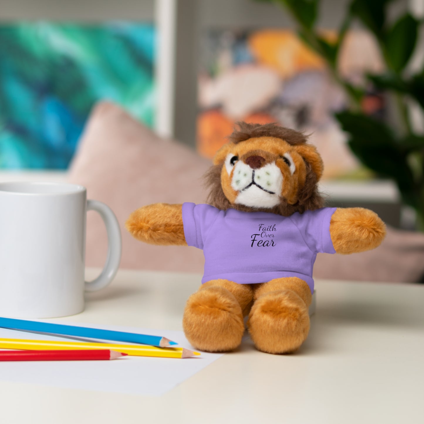 Faith Over Fear Teddy Bear with Tee