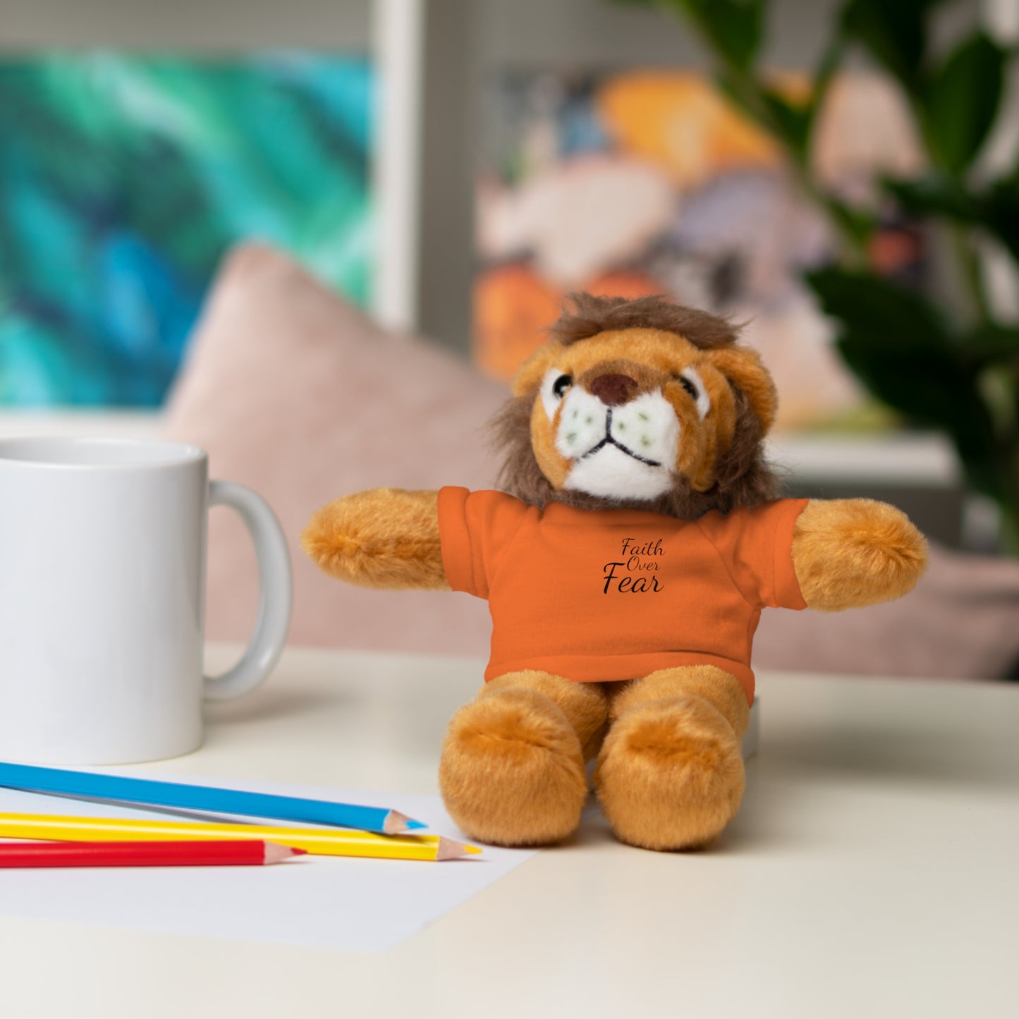 Faith Over Fear Teddy Bear with Tee