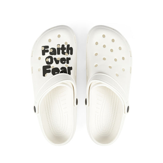 Faith Over Fear EVA Foam Clogs — Lightweight Slip-On Comfort Shoes