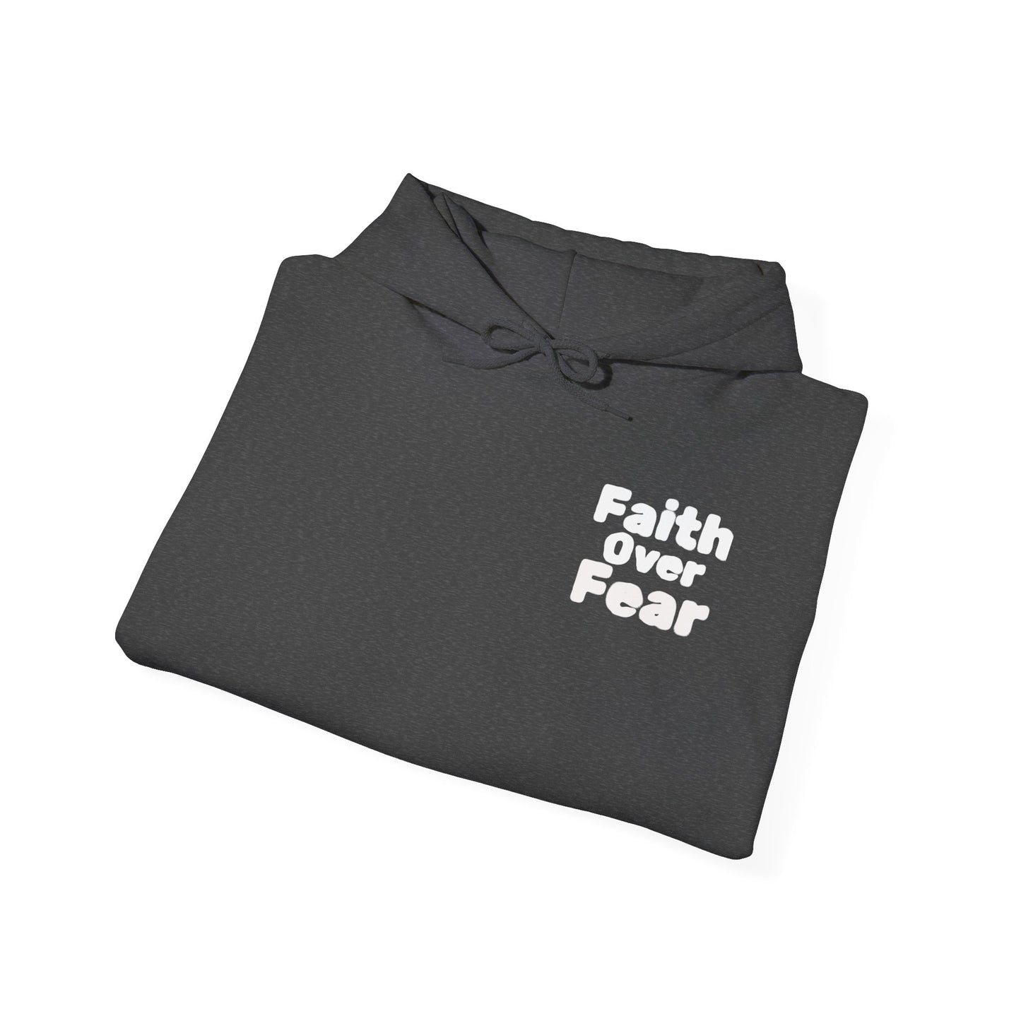Faith Over Fear Hoodie — 'Peace on Earth' Jesus & Santa Christmas Sweatshirt