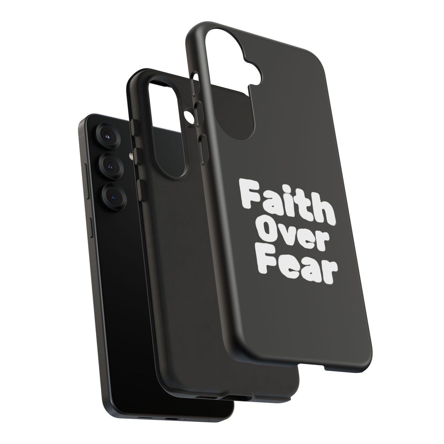 Faith Over Fear Phone Case, Inspirational Case, Motivational Gift, Tough Phone Cover, Unique Cell Protector, Modern Design