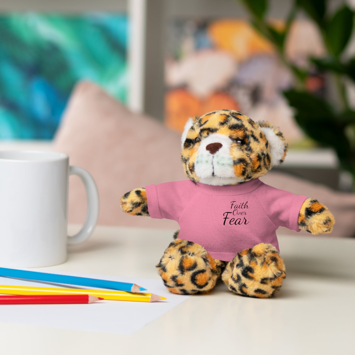 Faith Over Fear Teddy Bear with Tee