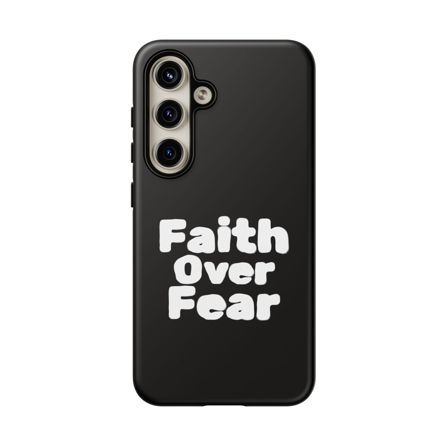 Faith Over Fear Phone Case, Inspirational Case, Motivational Gift, Tough Phone Cover, Unique Cell Protector, Modern Design