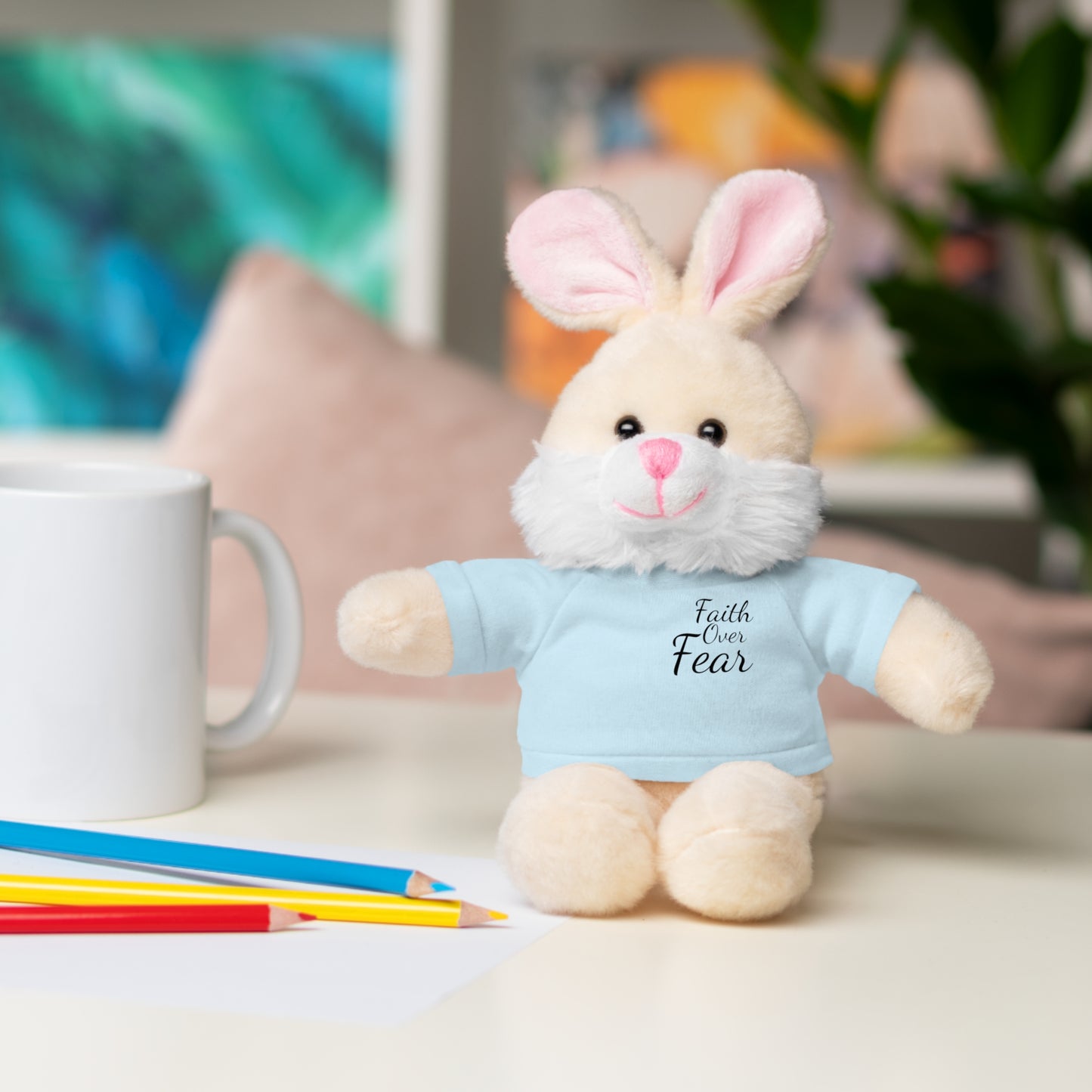 Faith Over Fear Teddy Bear with Tee