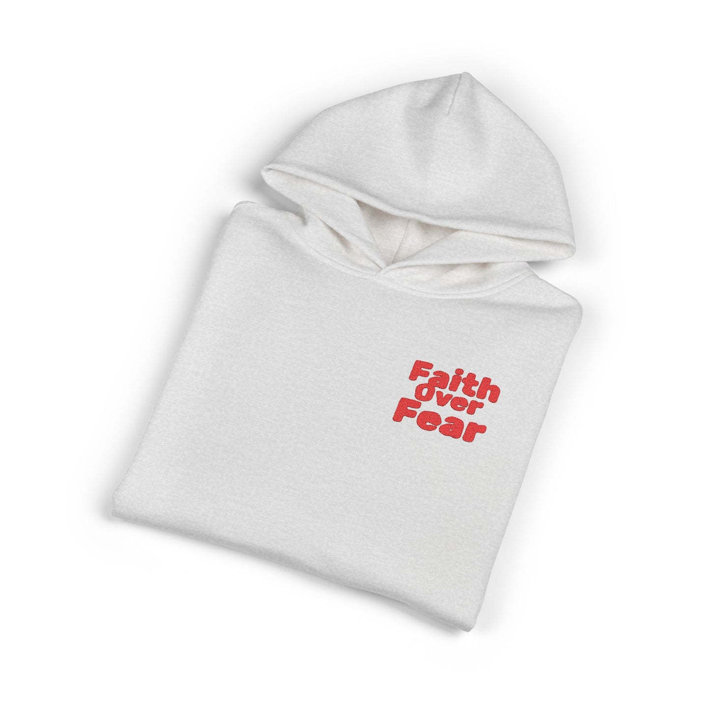 Faith Over Fear Hoodie — Inspirational Christian Relaxed Pullover