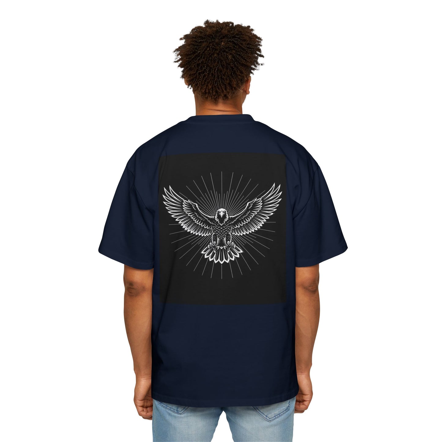 FaithOverFear Oversized Tee — Dove Back Graphic Christian Shirt