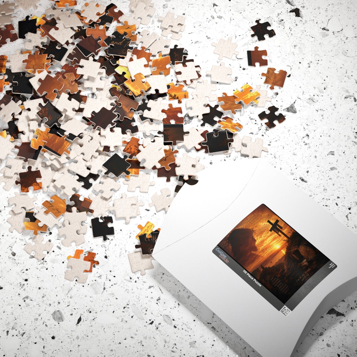 Christian Sunset Cross Puzzle — Inspirational Religious Jigsaw (110–1014 pcs)