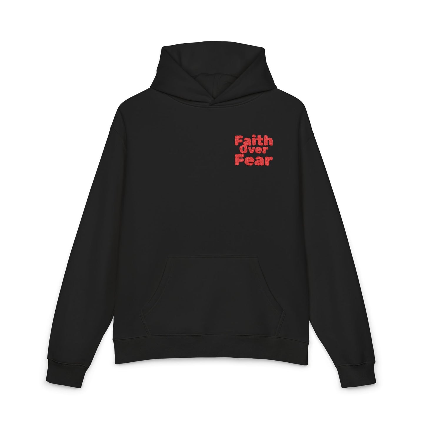 Faith Over Fear Hoodie — Inspirational Christian Relaxed Pullover