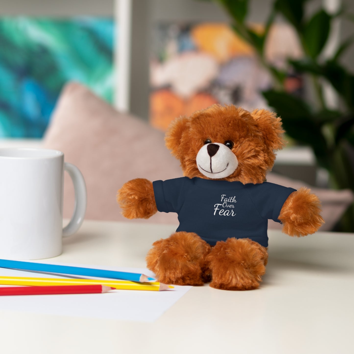 Faith Over Fear Teddy Bear with Tee