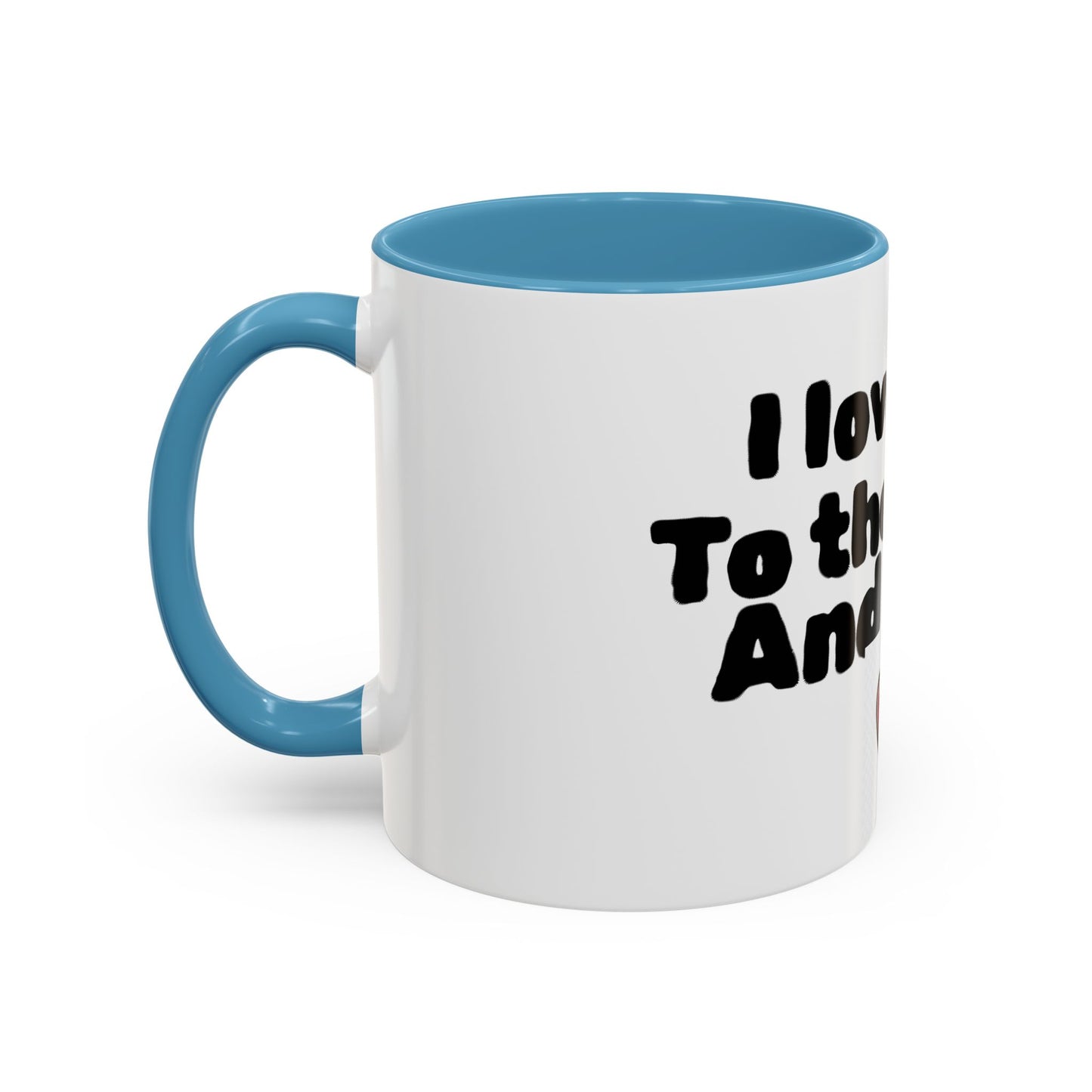 Accent Coffee Mug — "I Love You to the Moon and Back" Romantic Black-Accent Coffee Mug