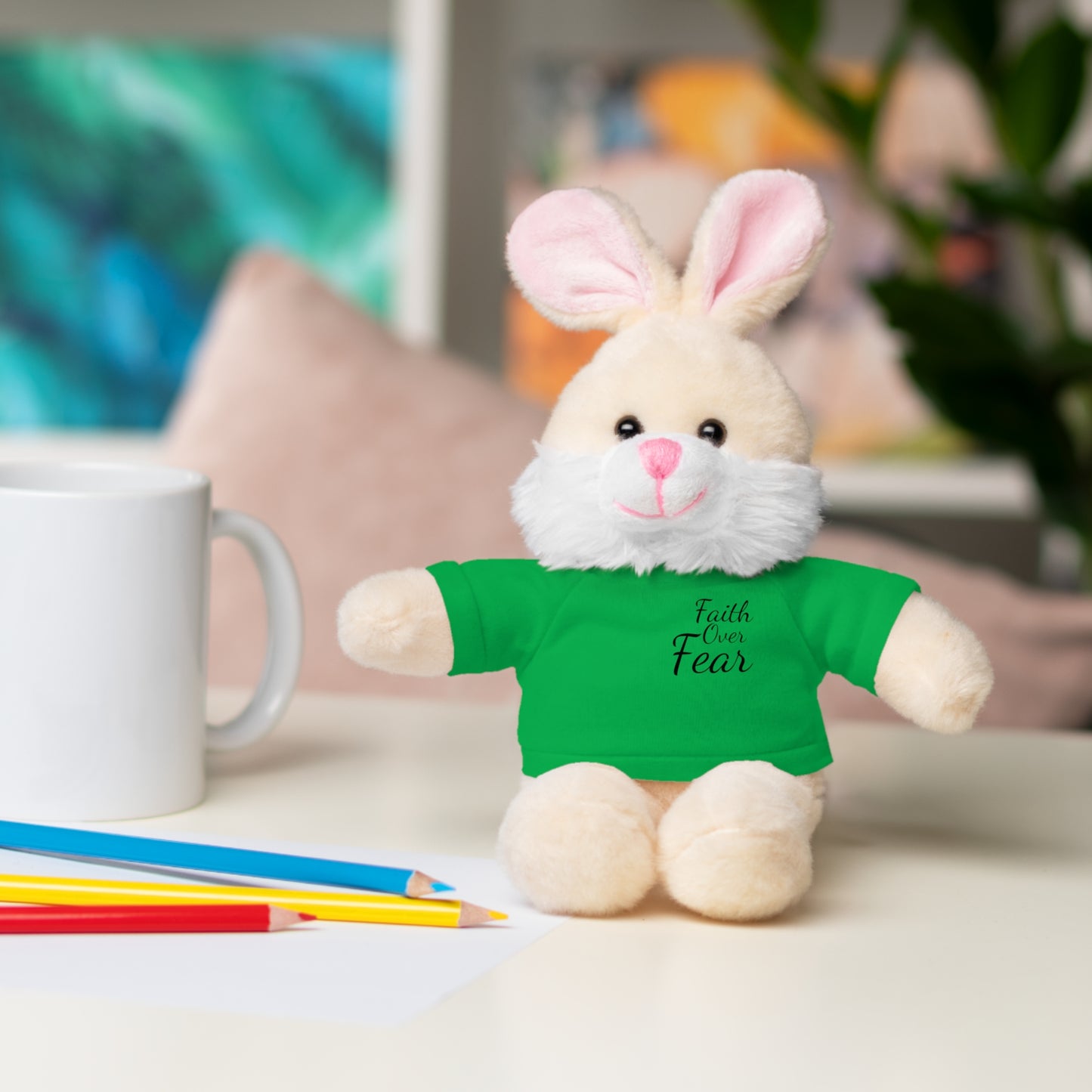 Faith Over Fear Teddy Bear with Tee