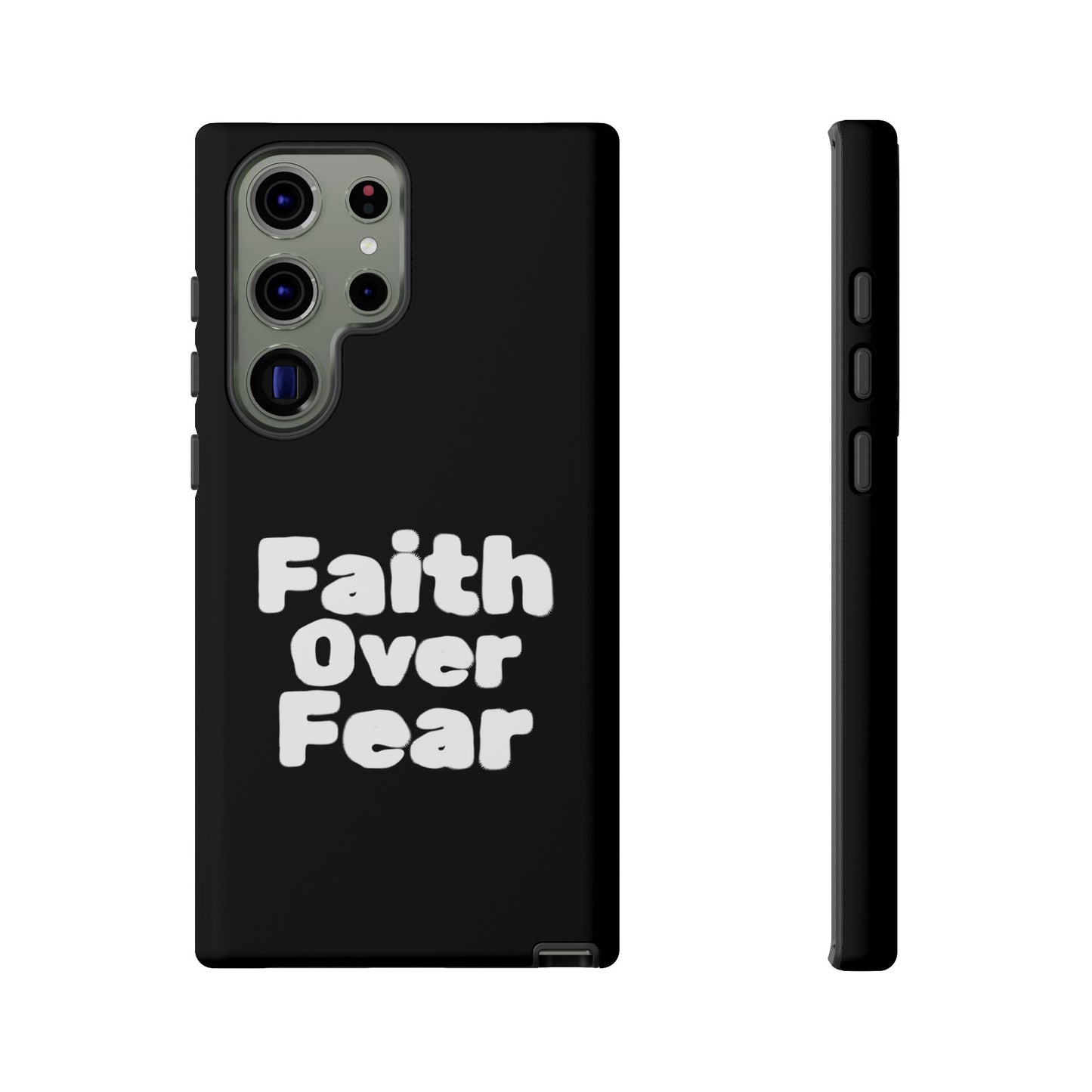 Faith Over Fear Phone Case, Inspirational Case, Motivational Gift, Tough Phone Cover, Unique Cell Protector, Modern Design