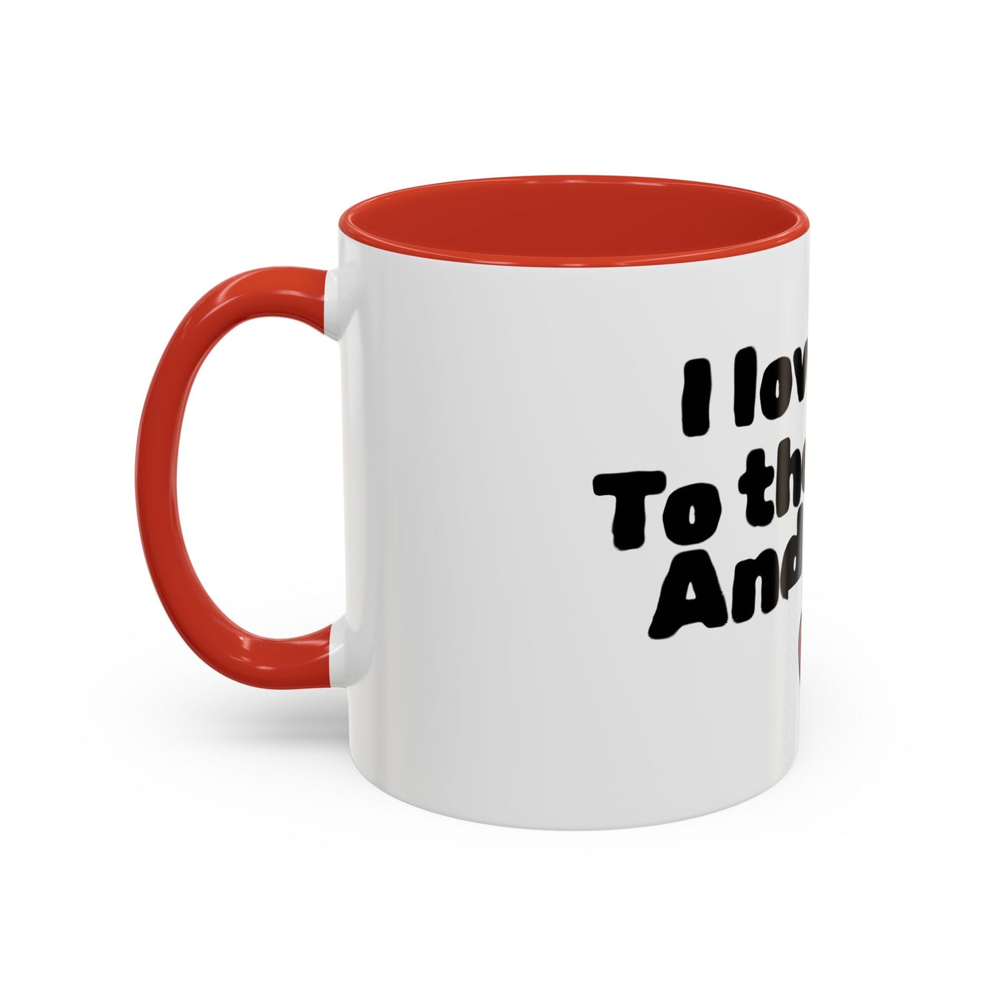 Accent Coffee Mug — "I Love You to the Moon and Back" Romantic Black-Accent Coffee Mug