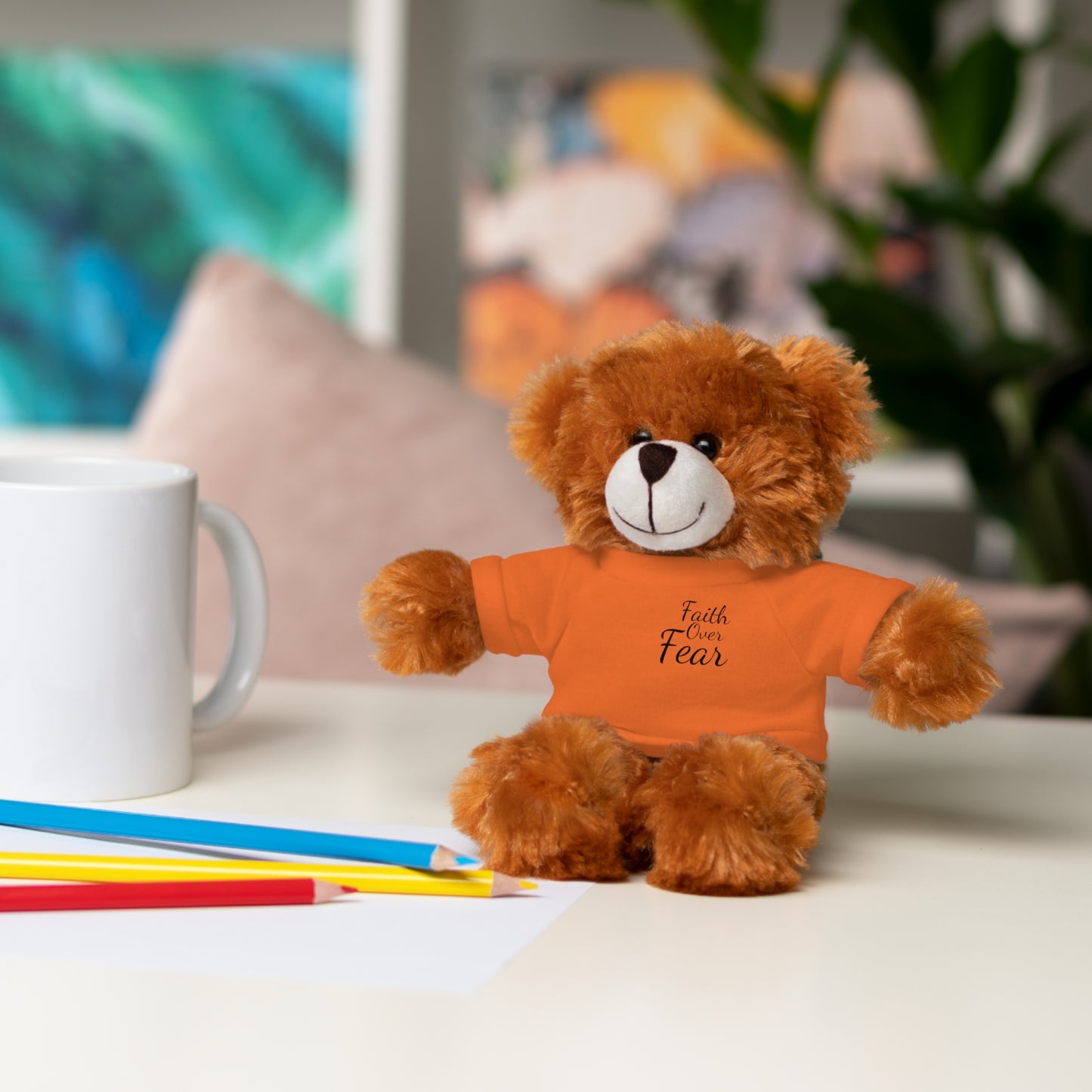 Faith Over Fear Teddy Bear with Tee