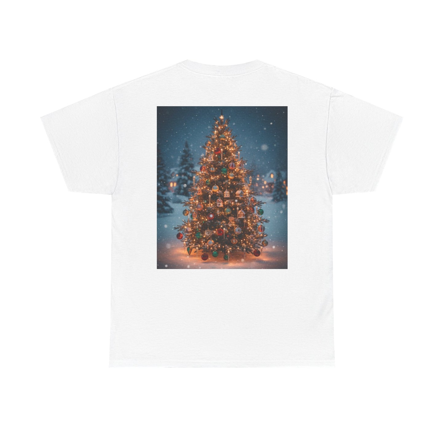 Faith Over Fear Christmas T‑Shirt — Holiday Tree Graphic Tee