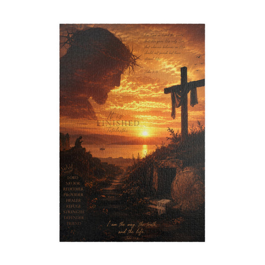 Christian Sunset Cross Puzzle — Inspirational Religious Jigsaw (110–1014 pcs)