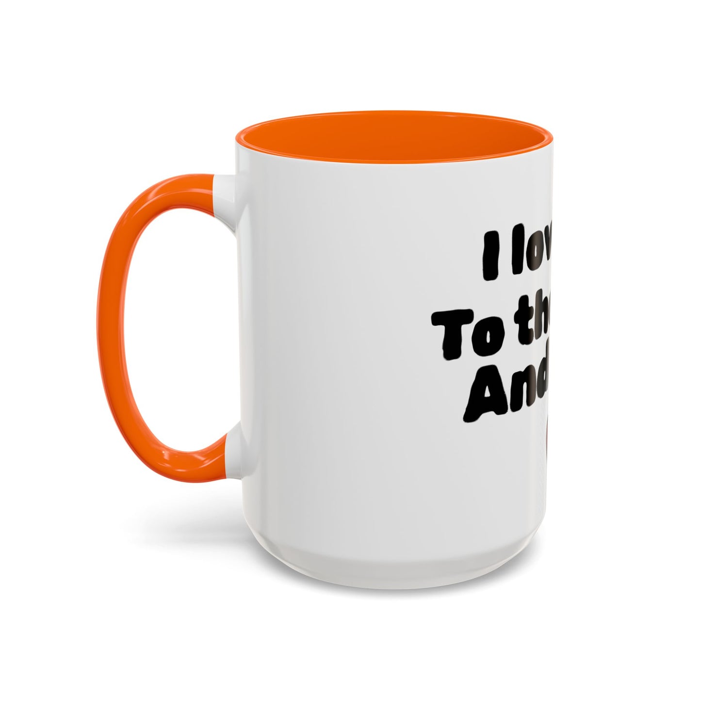 Accent Coffee Mug — "I Love You to the Moon and Back" Romantic Black-Accent Coffee Mug