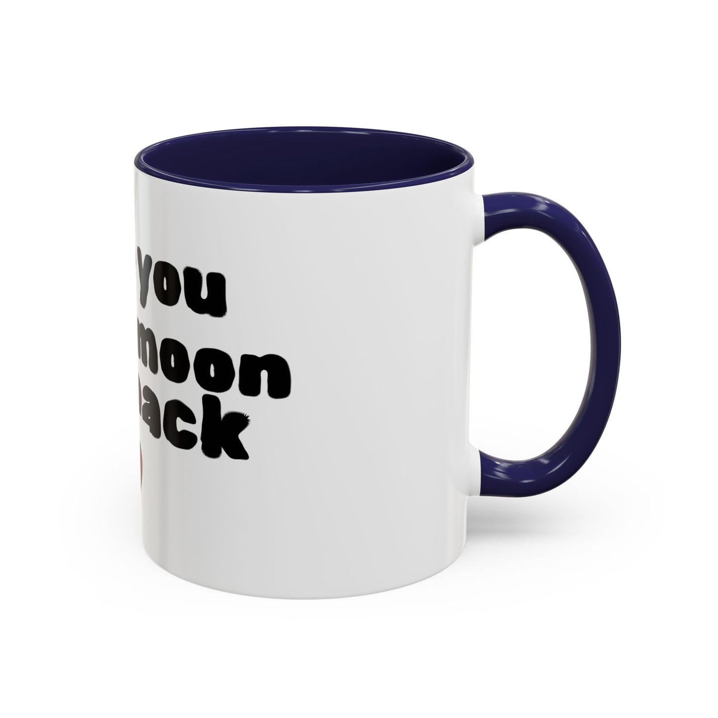 Accent Coffee Mug — "I Love You to the Moon and Back" Romantic Black-Accent Coffee Mug