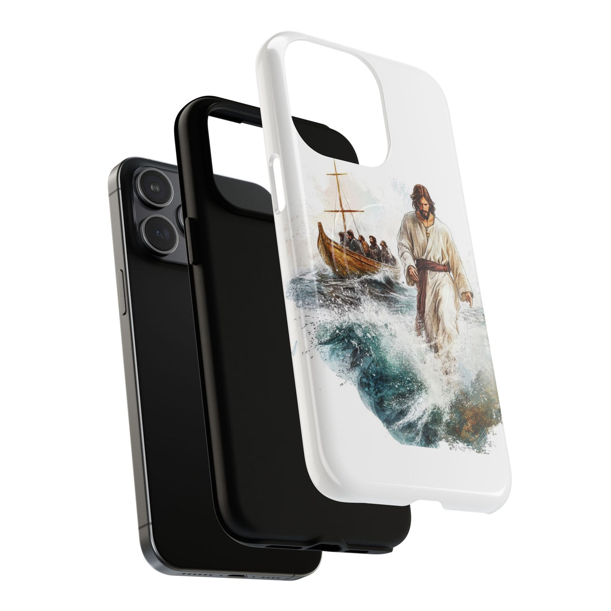 Phone Case — Jesus Walking on Water Design (Tough Magnetic)