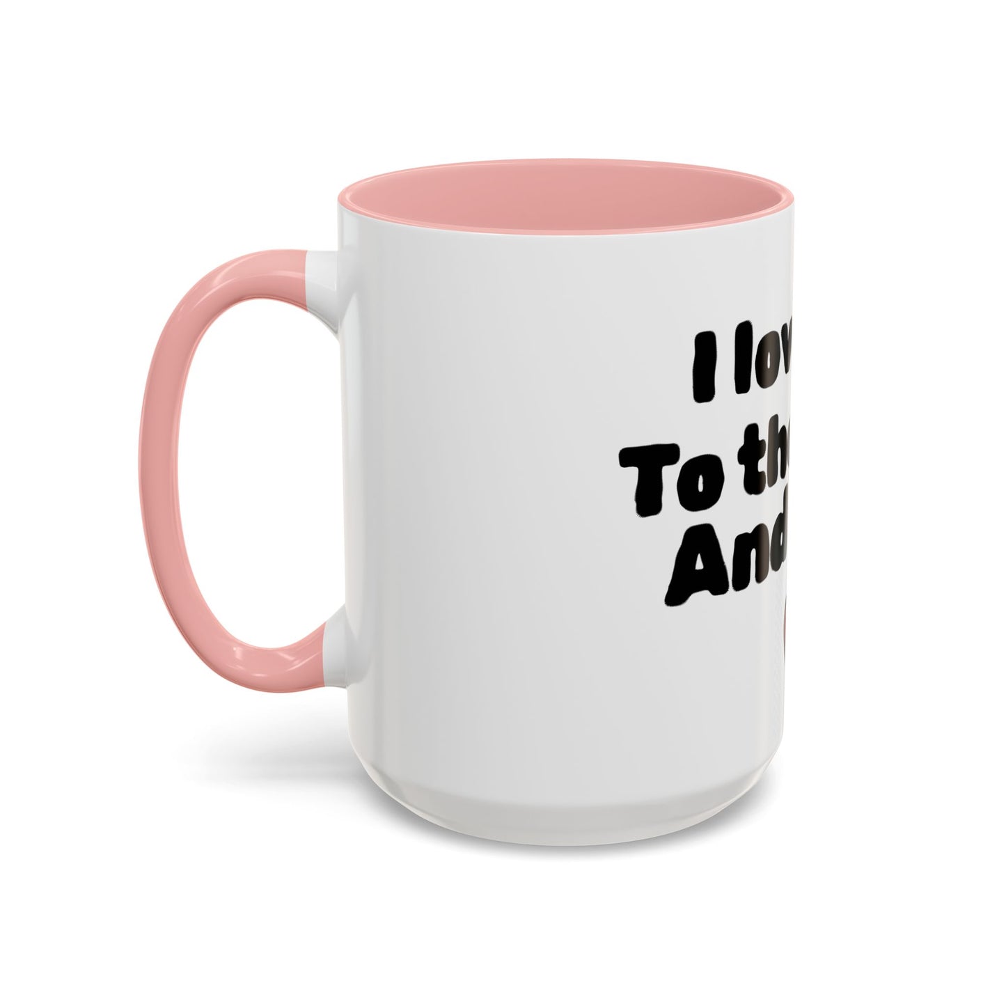 Accent Coffee Mug — "I Love You to the Moon and Back" Romantic Black-Accent Coffee Mug