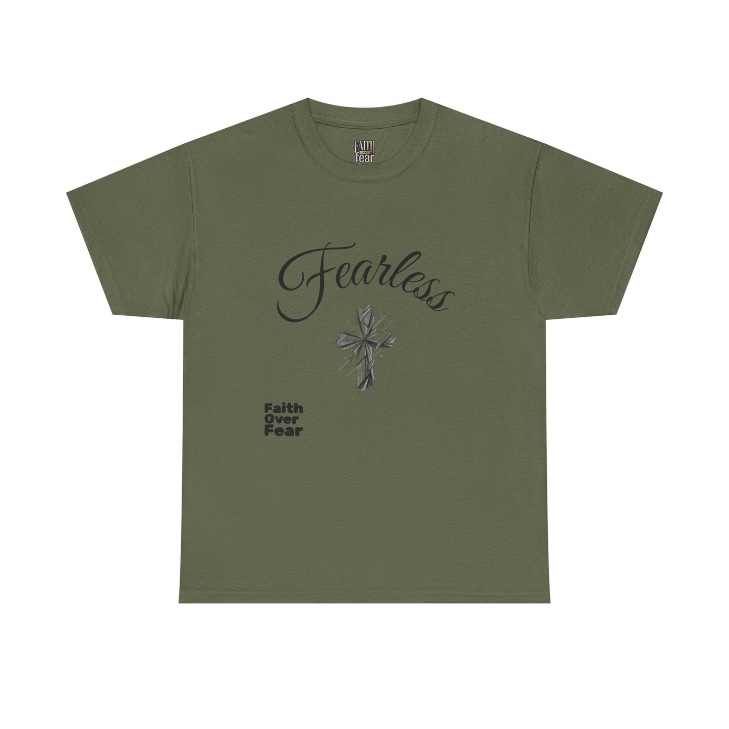 Fearless Faith T-Shirt — "Faith Over Fear" Inspirational Christian Tee