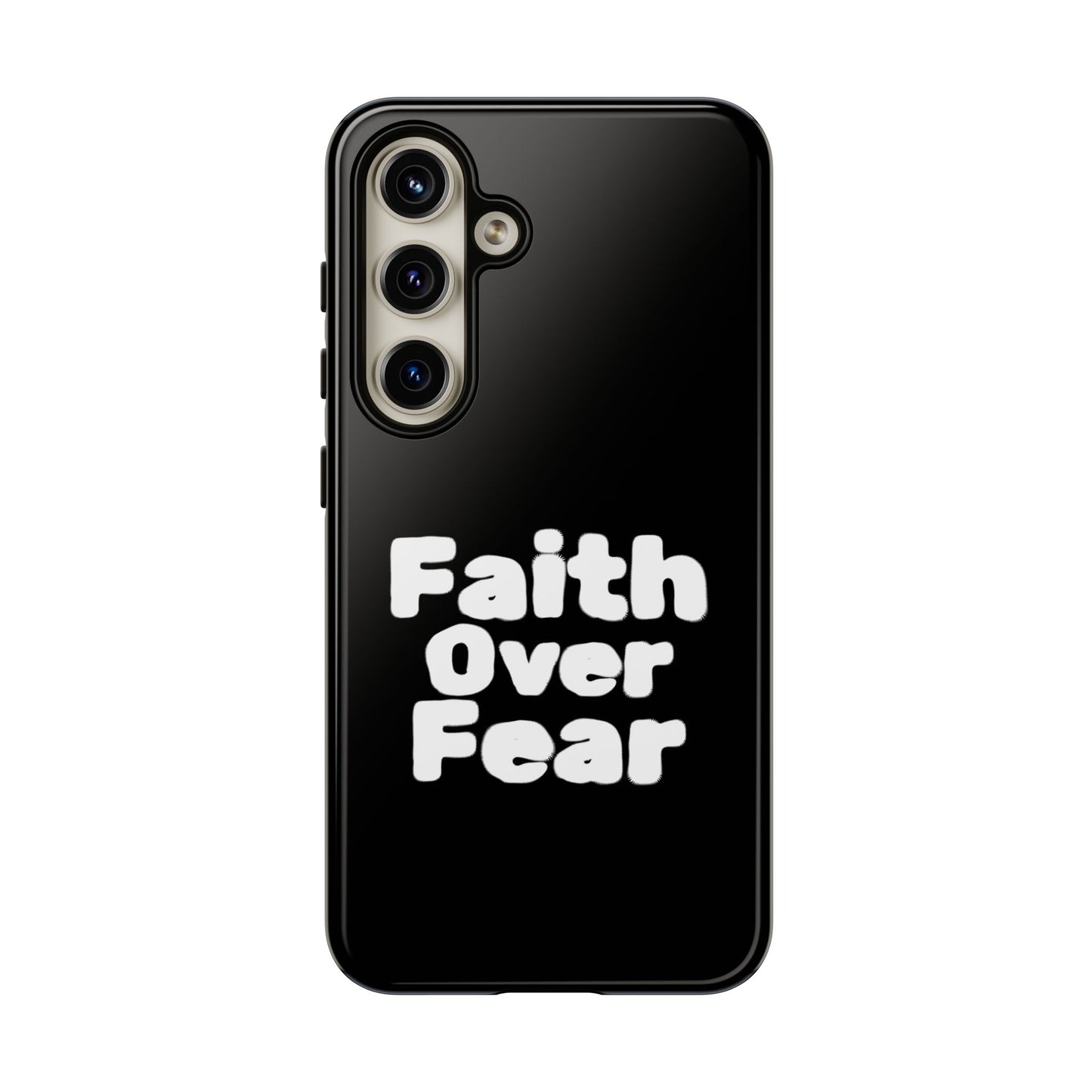 Faith Over Fear Phone Case, Inspirational Case, Motivational Gift, Tough Phone Cover, Unique Cell Protector, Modern Design
