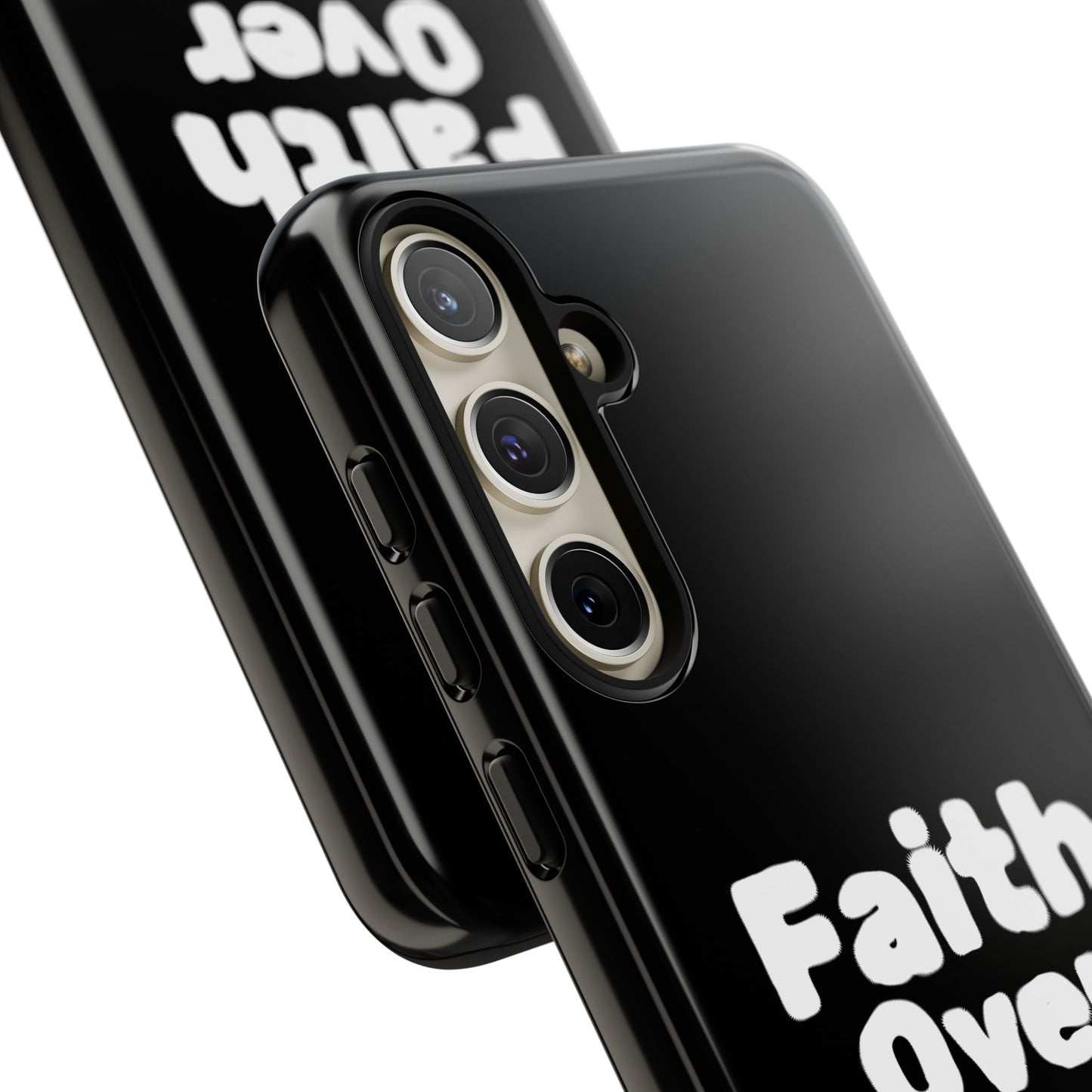 Faith Over Fear Phone Case, Inspirational Case, Motivational Gift, Tough Phone Cover, Unique Cell Protector, Modern Design