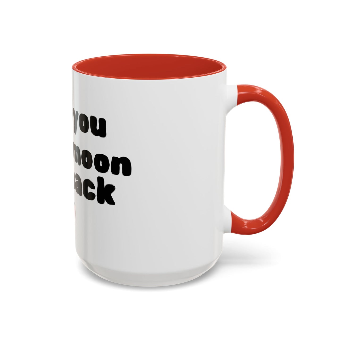 Accent Coffee Mug — "I Love You to the Moon and Back" Romantic Black-Accent Coffee Mug