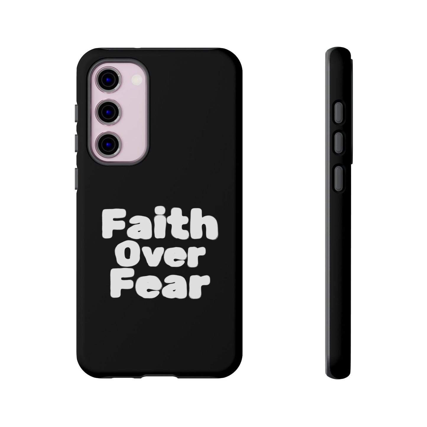 Faith Over Fear Phone Case, Inspirational Case, Motivational Gift, Tough Phone Cover, Unique Cell Protector, Modern Design