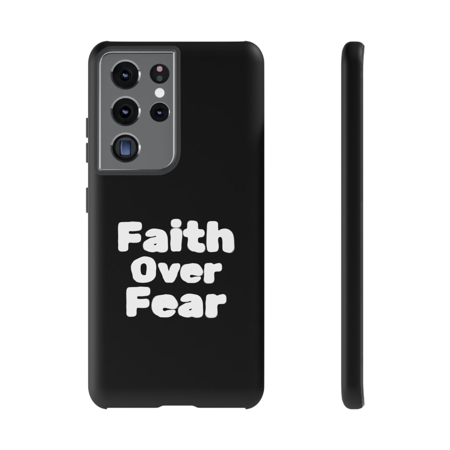 Faith Over Fear Phone Case, Inspirational Case, Motivational Gift, Tough Phone Cover, Unique Cell Protector, Modern Design
