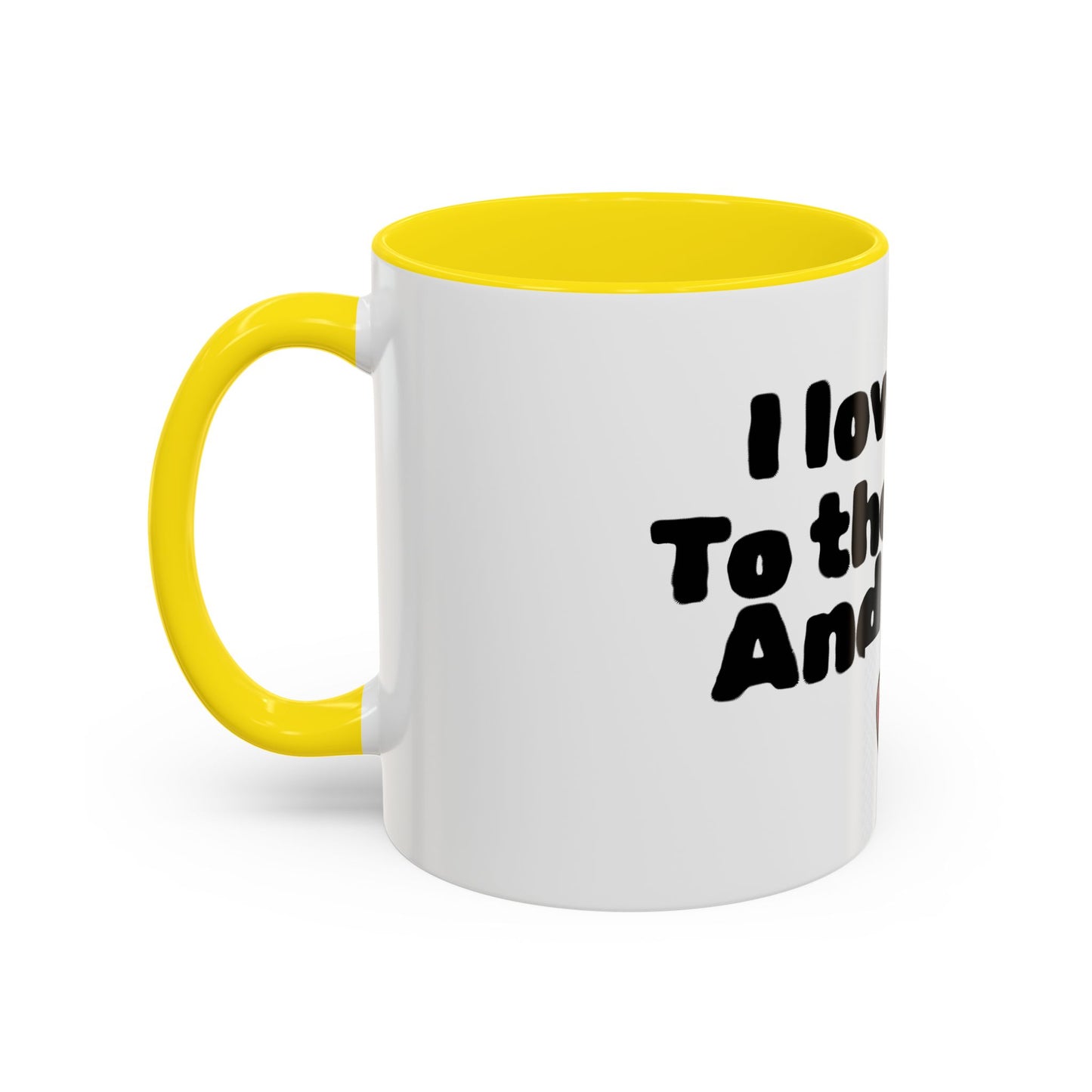 Accent Coffee Mug — "I Love You to the Moon and Back" Romantic Black-Accent Coffee Mug