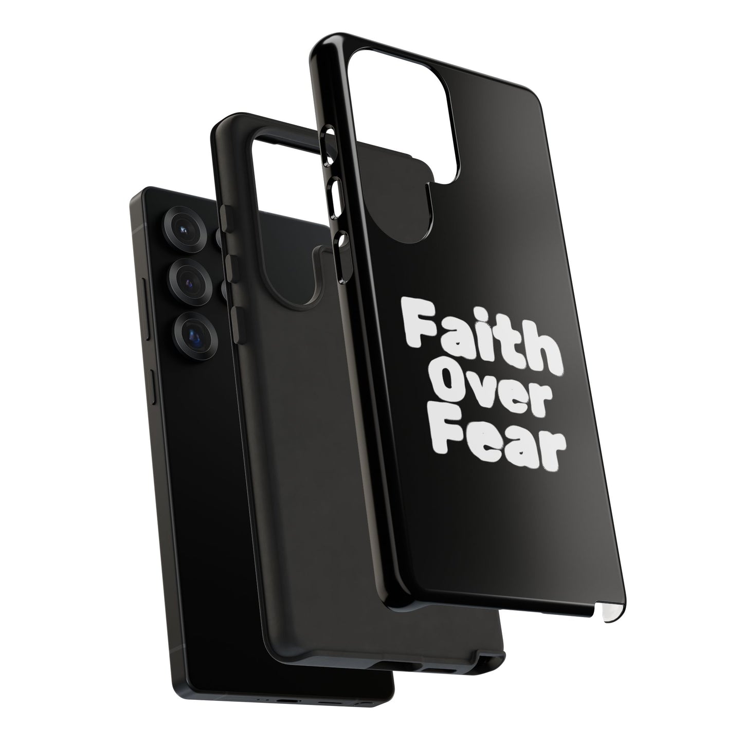 Faith Over Fear Phone Case, Inspirational Case, Motivational Gift, Tough Phone Cover, Unique Cell Protector, Modern Design
