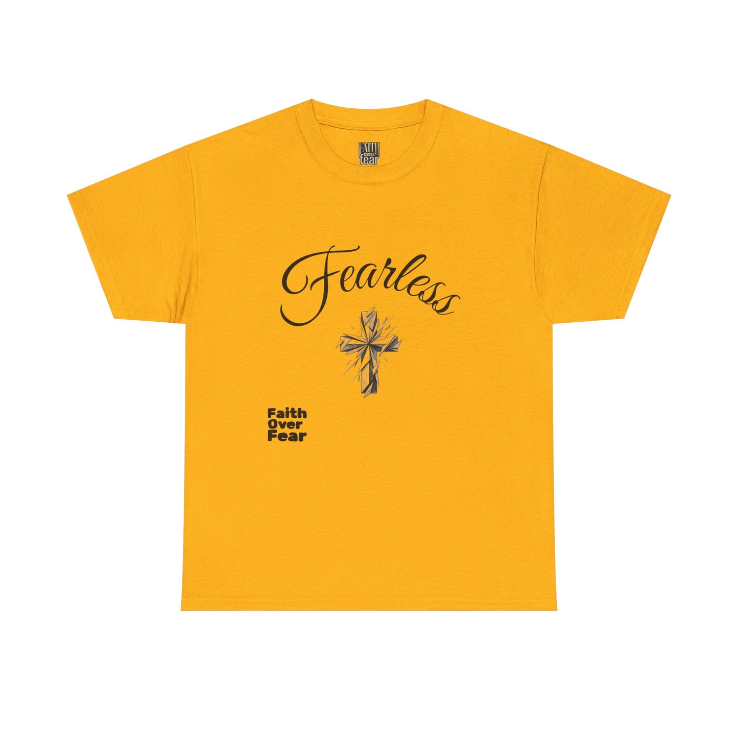 Fearless Faith T-Shirt — "Faith Over Fear" Inspirational Christian Tee