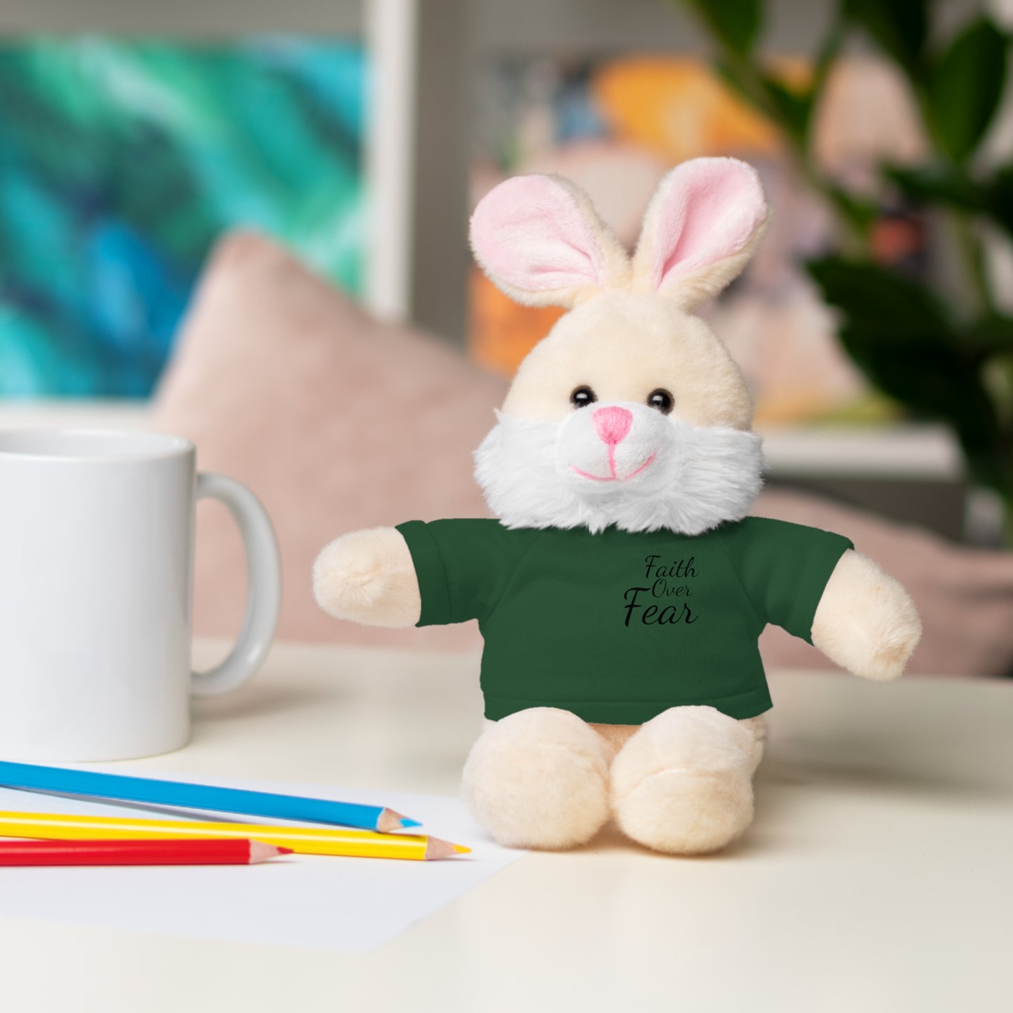 Faith Over Fear Teddy Bear with Tee