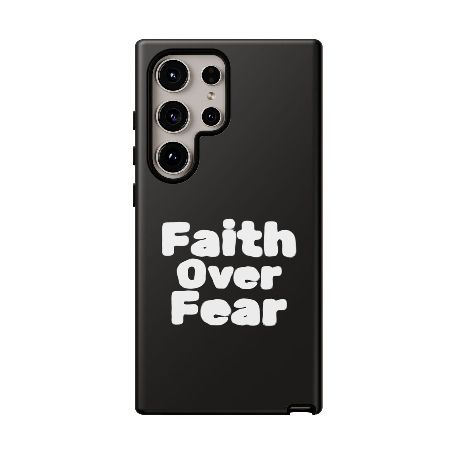 Faith Over Fear Phone Case, Inspirational Case, Motivational Gift, Tough Phone Cover, Unique Cell Protector, Modern Design