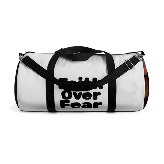 Faith Over Fear Duffel Bag — Inspirational Gym & Travel Weekender