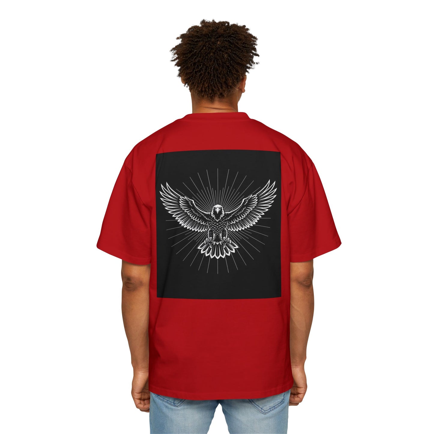 FaithOverFear Oversized Tee — Dove Back Graphic Christian Shirt