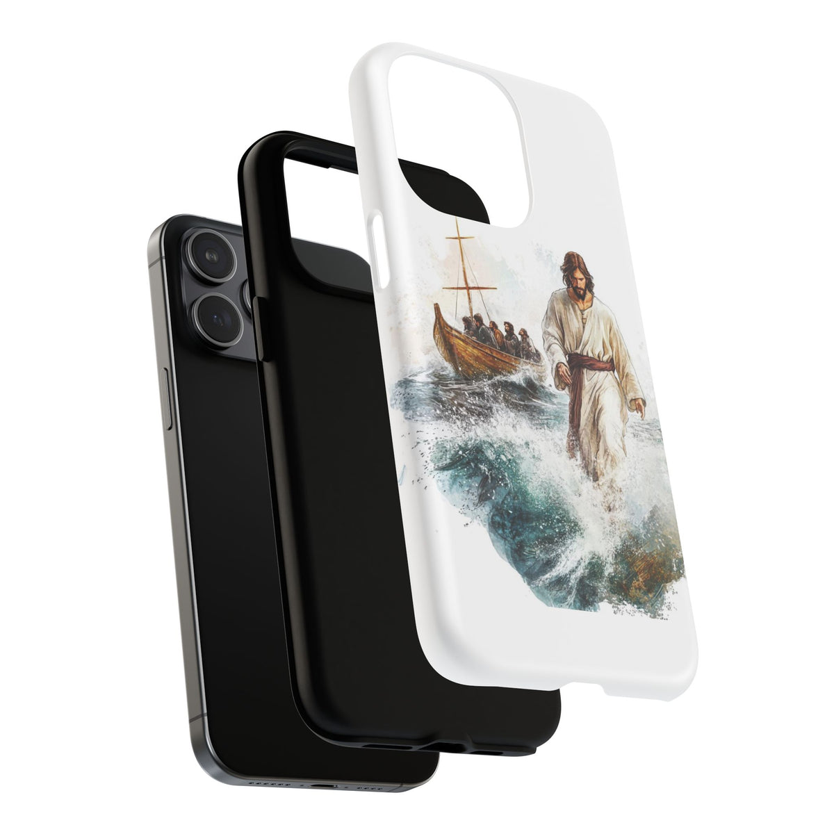Phone Case — Jesus Walking on Water Design (Tough Magnetic)