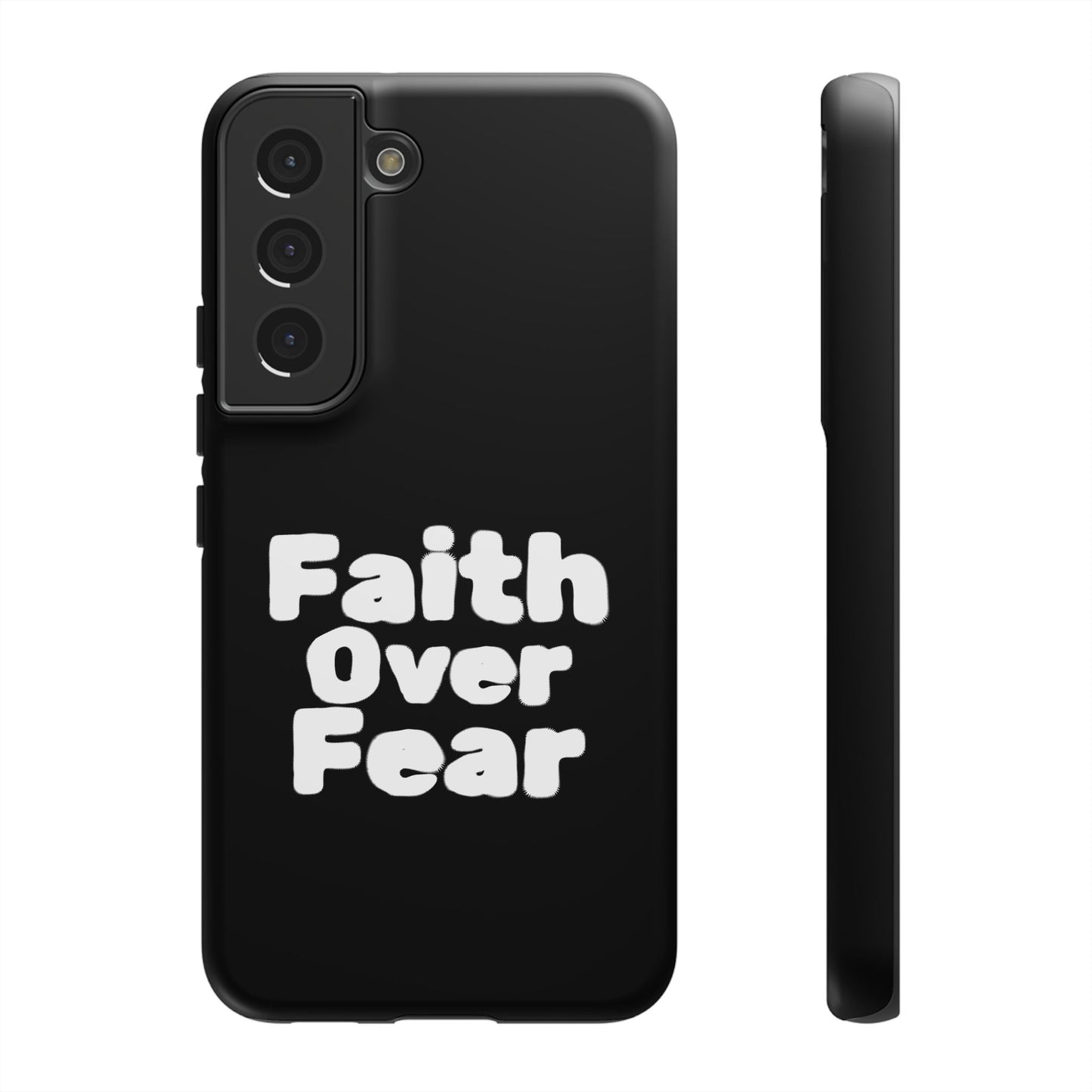 Faith Over Fear Phone Case, Inspirational Case, Motivational Gift, Tough Phone Cover, Unique Cell Protector, Modern Design