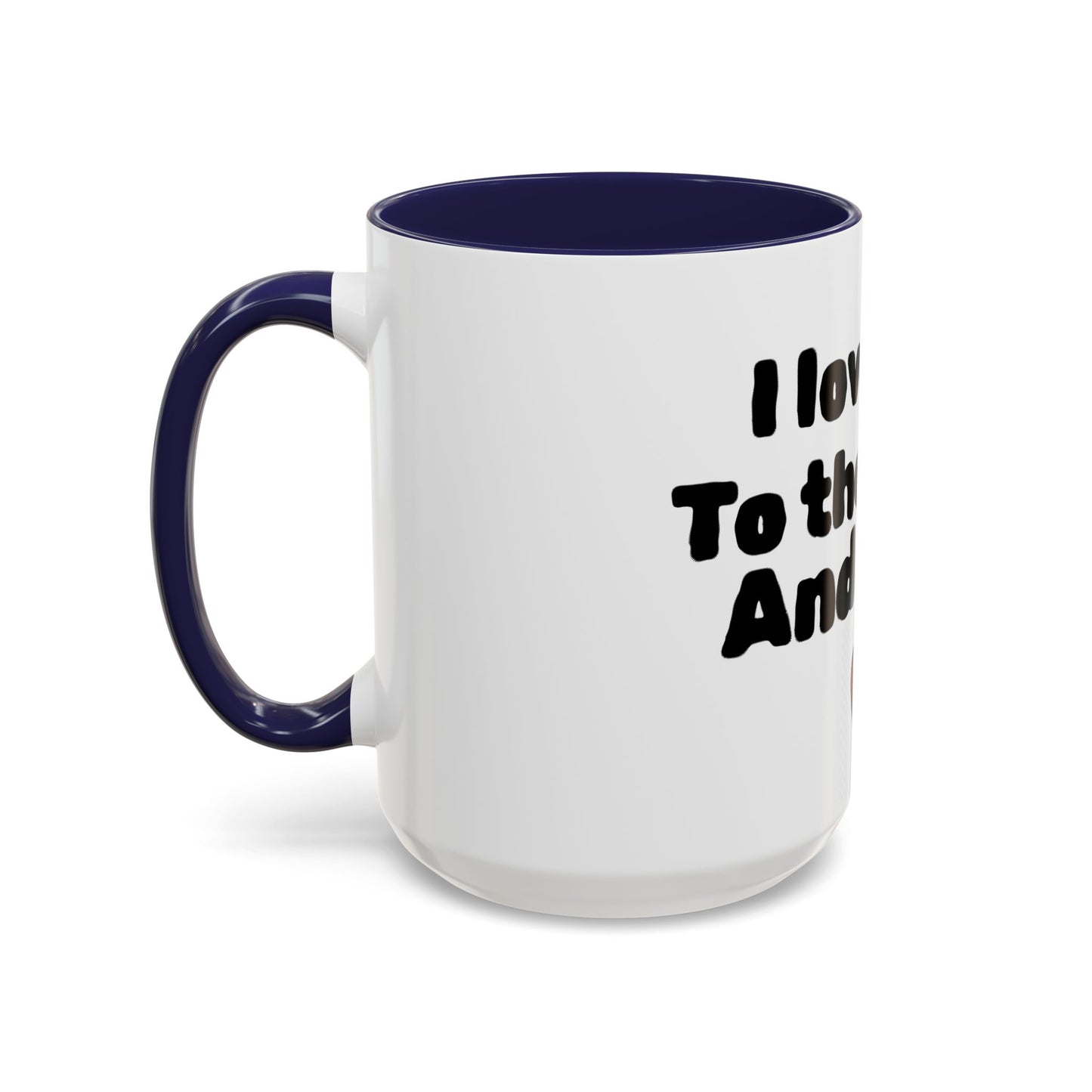 Accent Coffee Mug — "I Love You to the Moon and Back" Romantic Black-Accent Coffee Mug